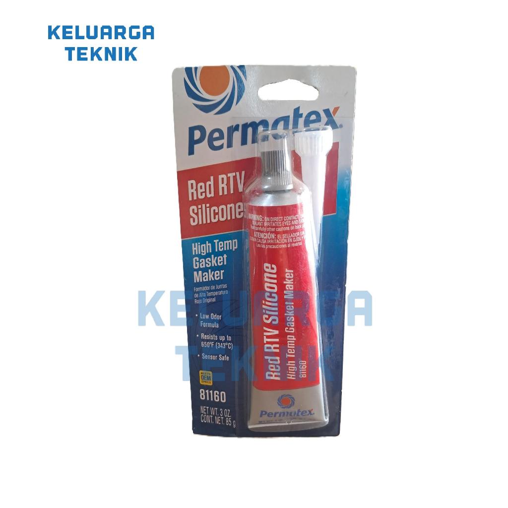 Lem Permatex Red RTV Silicone High Temp Gasket Maker / Permatex