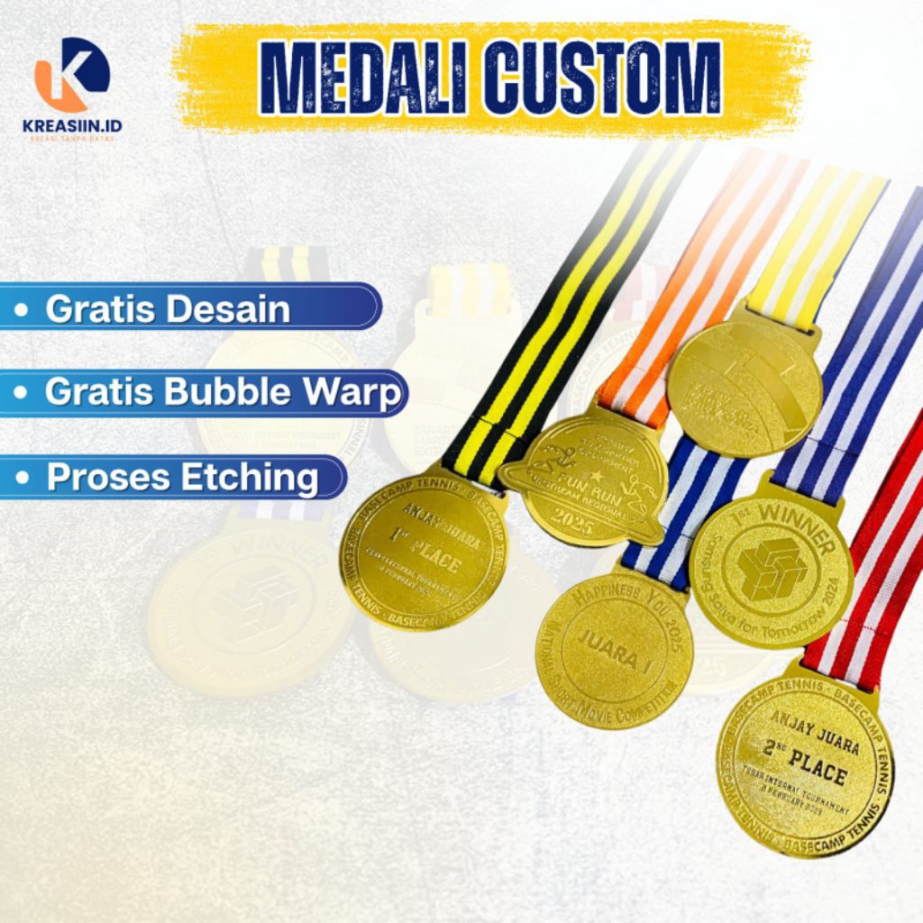 Medali, Medali Kuningan, Medali custom, Medali murah, Medali wisuda, Jual medali