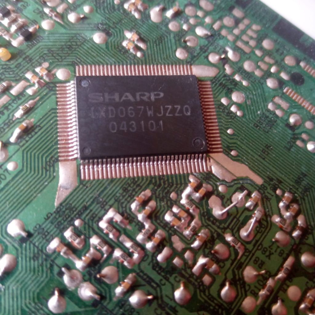 ic tv sharp IXD067WJZZQ,,,IXC080WJN4Q,,,IXC080WJN5Q masih nempel pcb blm test/gambling