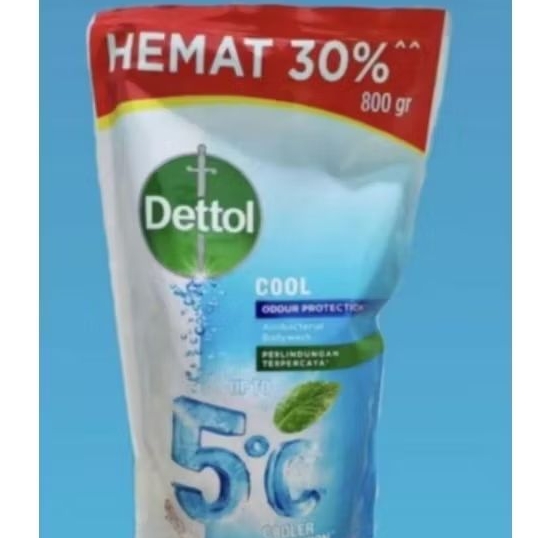 Dettol Body Wash Cool / Sabun dettol cair biru Cool 800gr