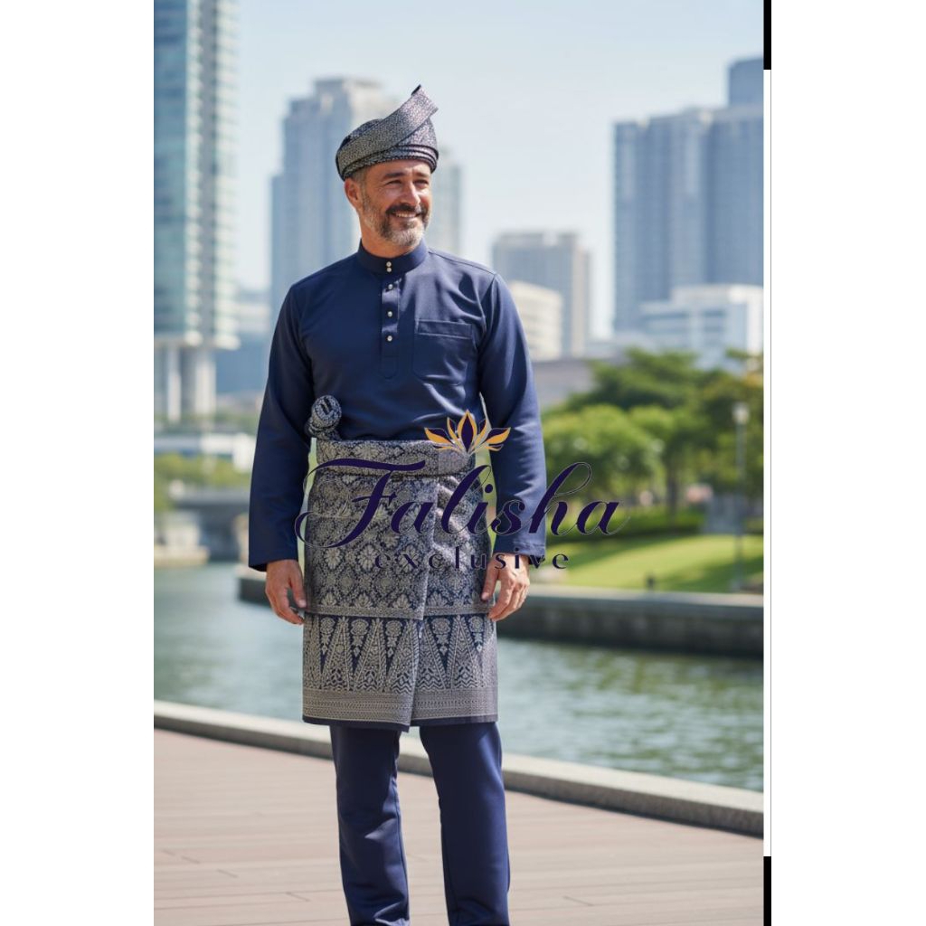 Set Tanjak melayu dan sampin melayu pria Free Bros