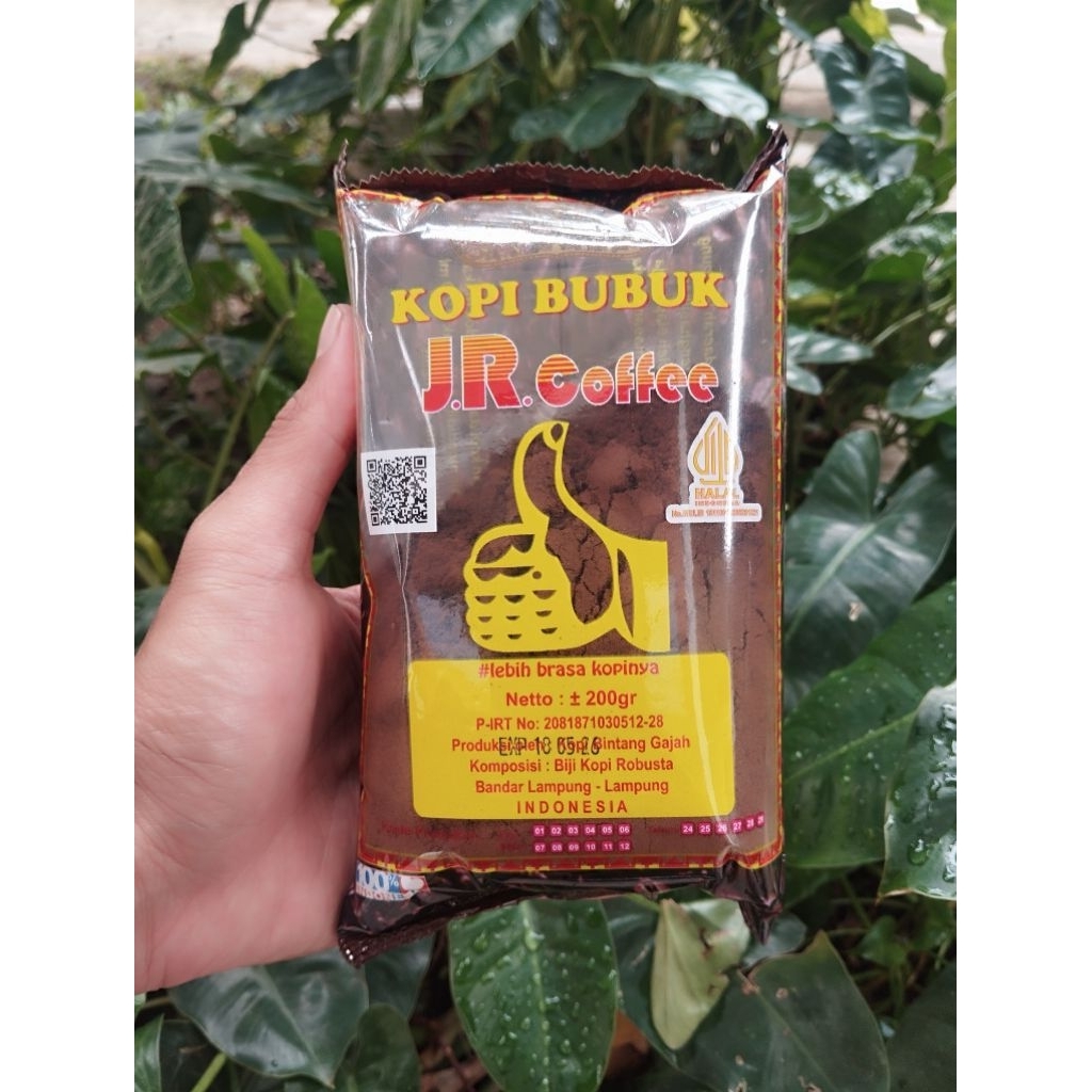 

Kopi bubuk jempol Cap JR Coffee khas Lampung 200 g//kopi JR
