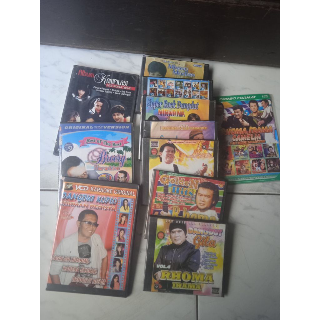 Kaset VCD Lagu Dangdut Rhoma Irama Dll