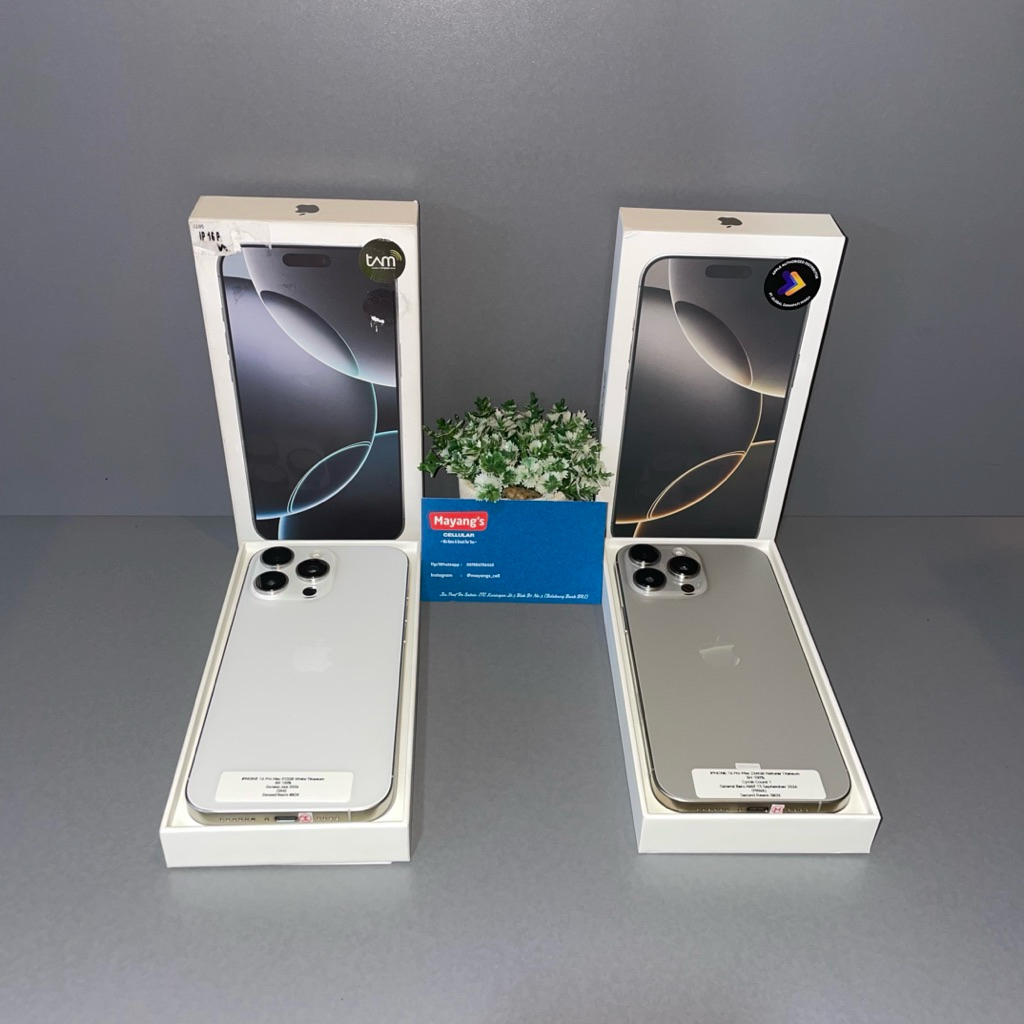 iPhone 16 Pro Max 1TB 512GB 256GB iBox Second Fullset Original Like New