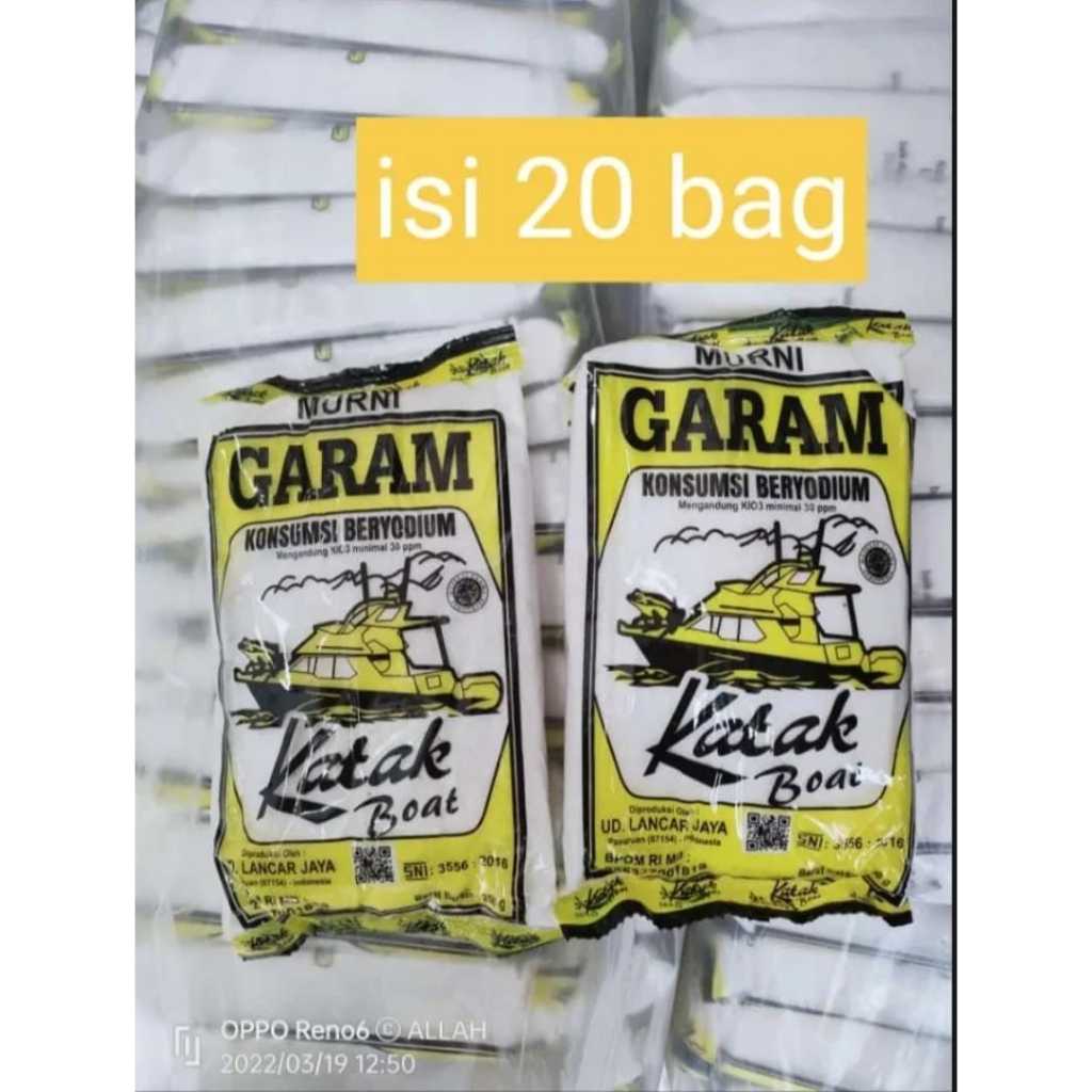 

Cap Katak Garam Halus 200gr ISI 20 PAK PER BALL