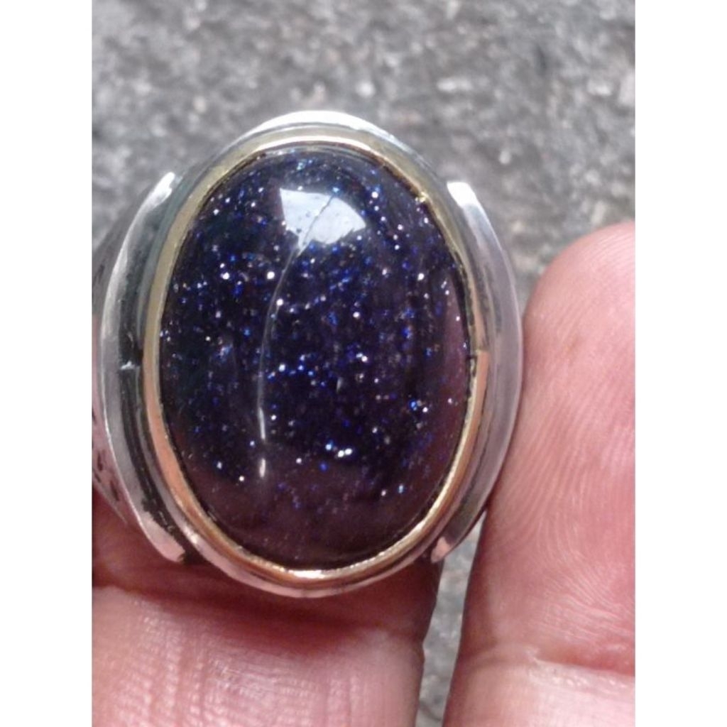 cincin batu pasir intan biru jarong kerlip mban monel tanam