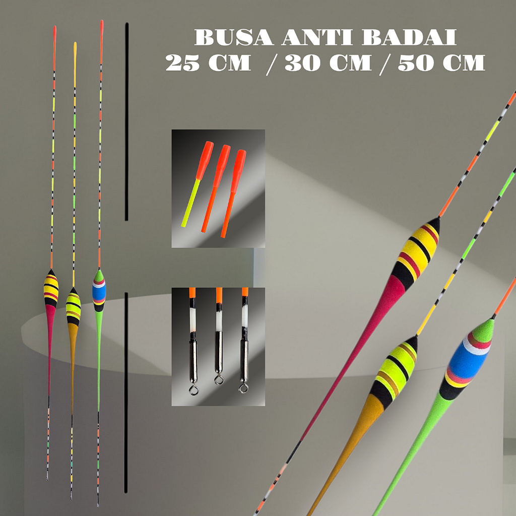 pelampung pancing busa anti badai 27cm & 50cm
