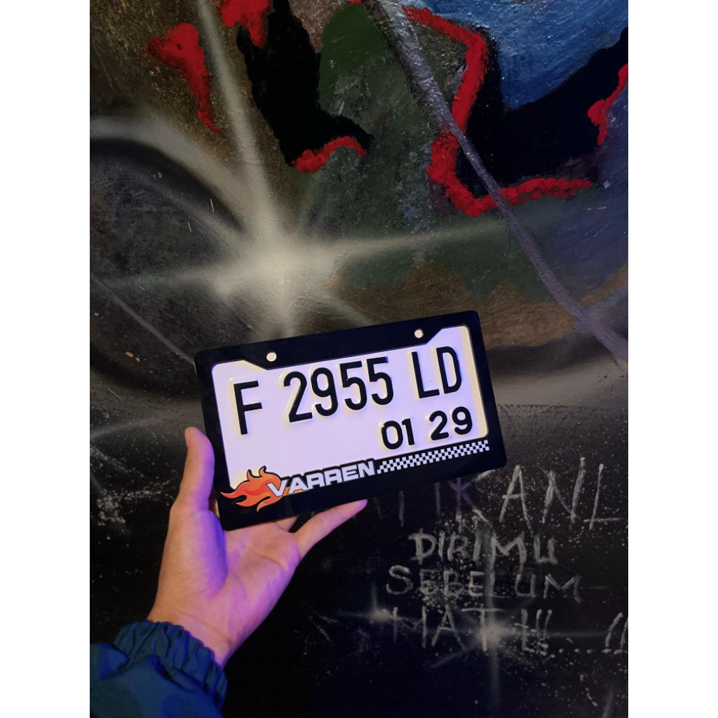 plat nomor motor costum variasi