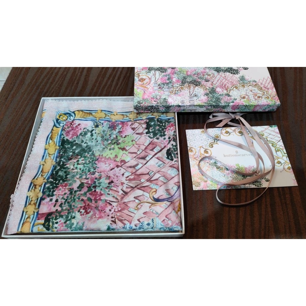 preloved buttonscarves the sevilla voile - florecer