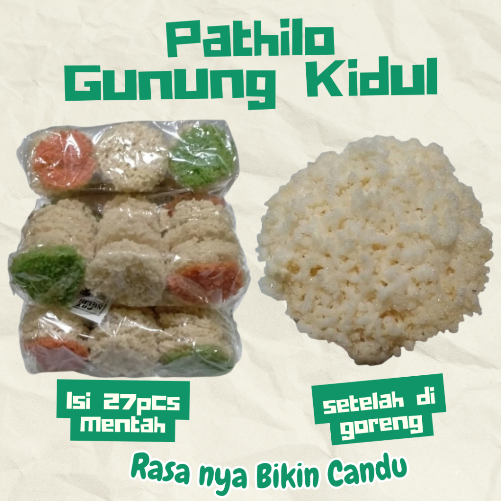 

Kerupuk Singkong Renyah Rengginang Singkong /patilo/pathilo/patholo mentah isi 27 keping