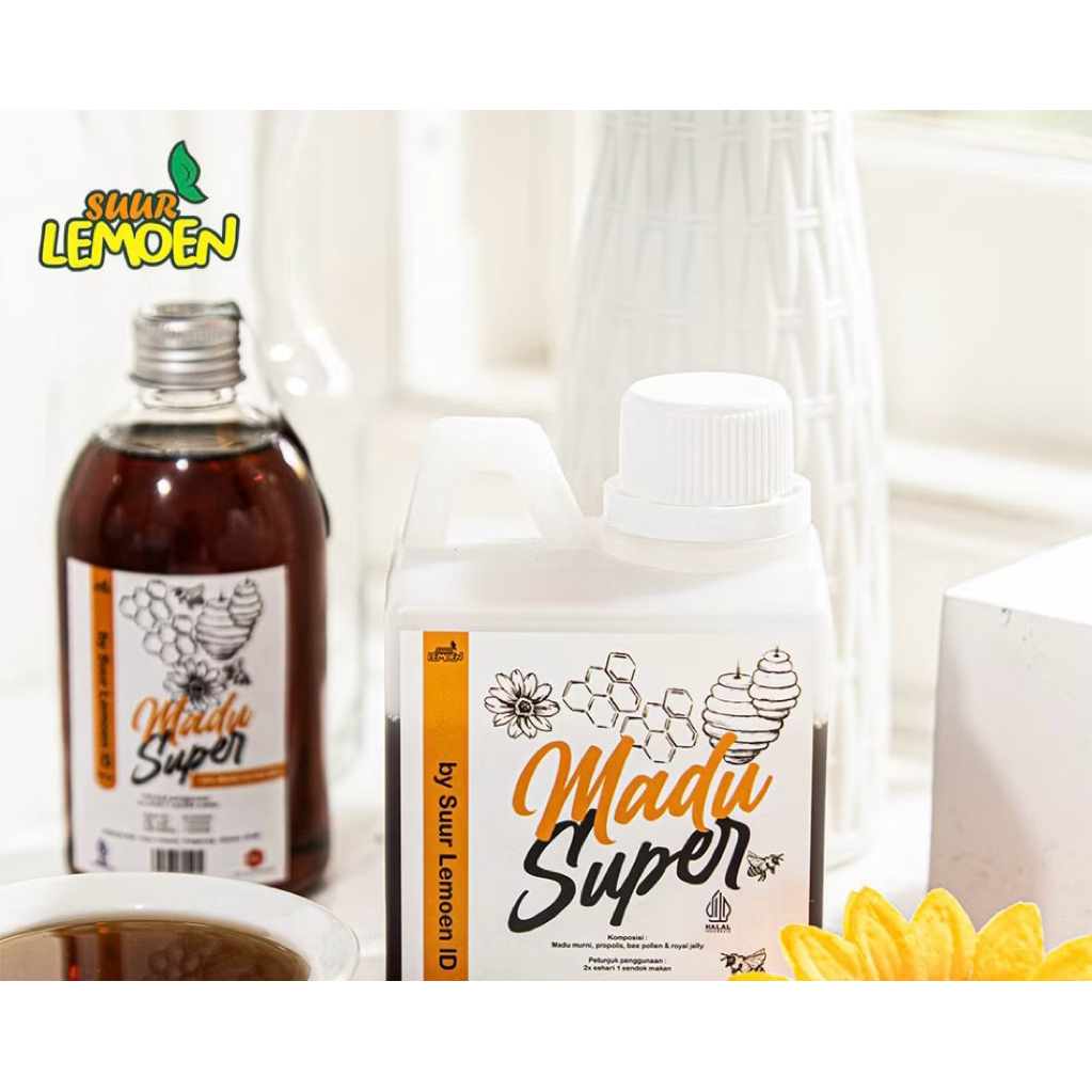 

Madu Super 100% Asli ORIGINAL Premium Halal BPOM- Diet/Detox/Stamina/Suplemen/Alami