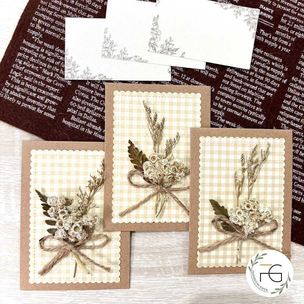 

Amplop Gift Kraft Floral Card 8x11cm by fgpaper