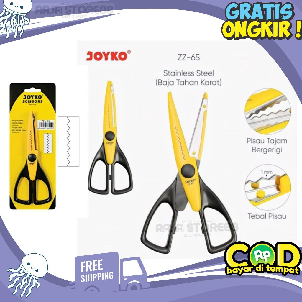 

Joyko Gunting Zig Zag Dekorasi Scissors ZZ-65 Zigzag Gerigi