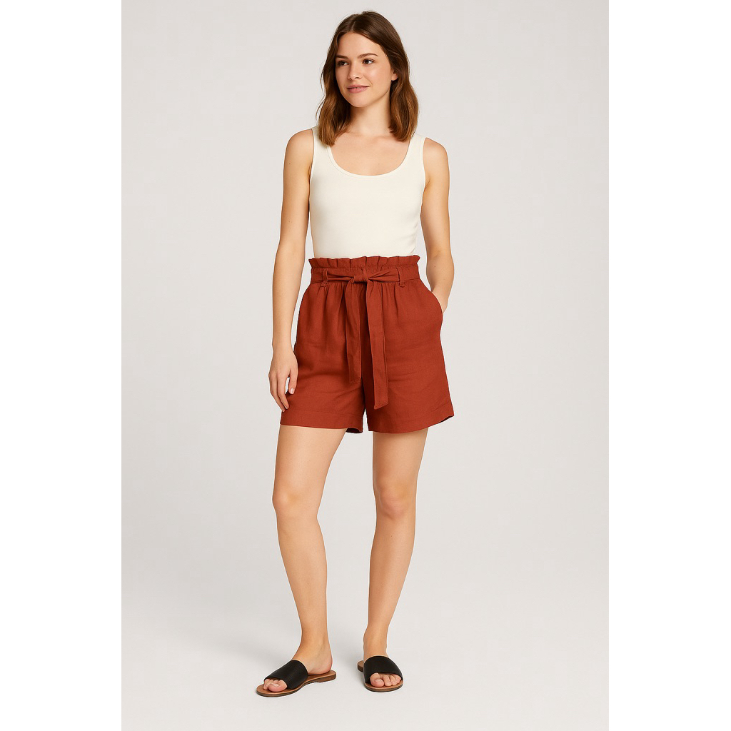 Celana Pendek Wanita Linen Short Pants Tom Tailor