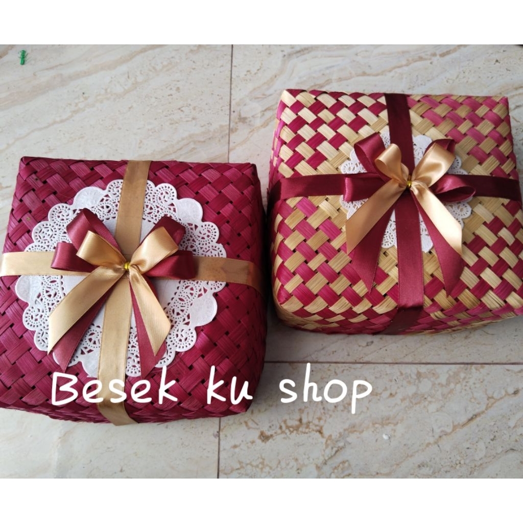 besek bambu kombinasi 20x20 sepasang
