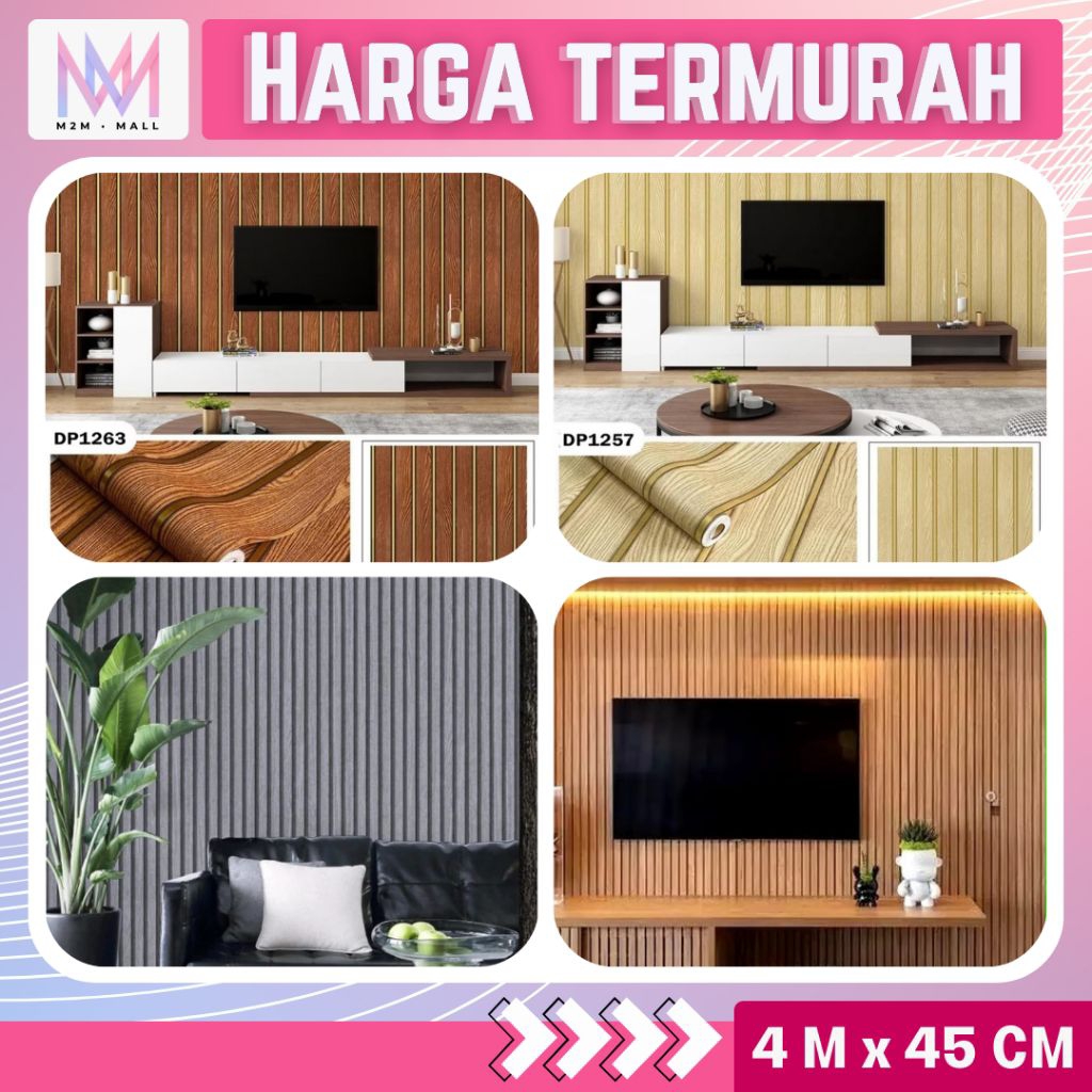 Wallpaper Dinding Motif Panel Wallpaper Dinding Ruang Tamu Aesthetic Wallpaper Dinding Kamar Tidur W