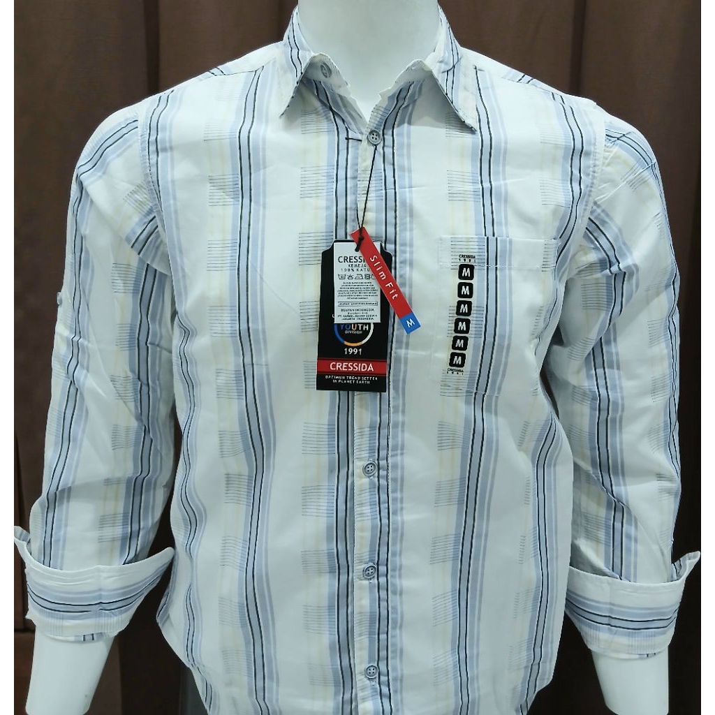 KEMEJA CRESSIDA LENGAN PANJANG SLIM FITT ORIGINAL