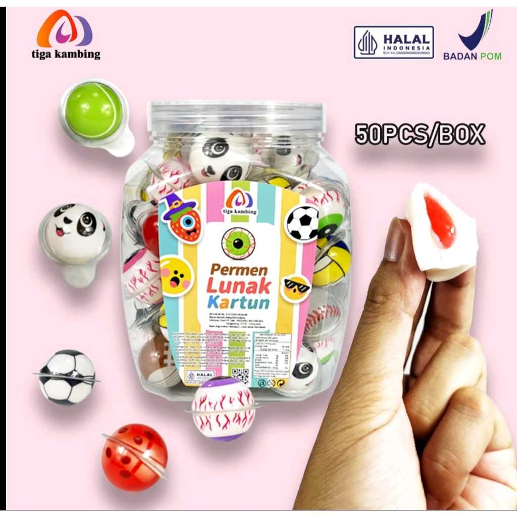 

Permen Jelly Jus Buah Bentuk Bola Mix 50 Pcs