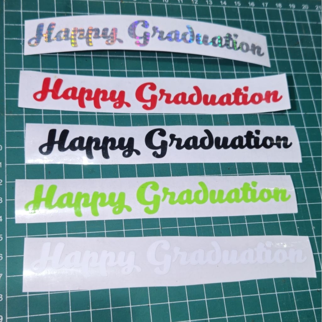 (Ready Stock) Sticker Happy Graduation