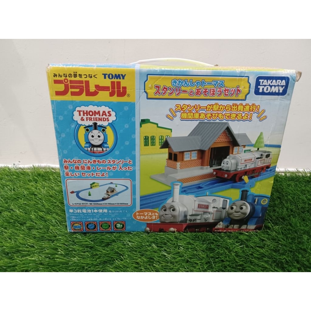 Plarail Tomy Takara Thomas and Friends Stanley with Great Waterton Box Set Kereta Trackmaster