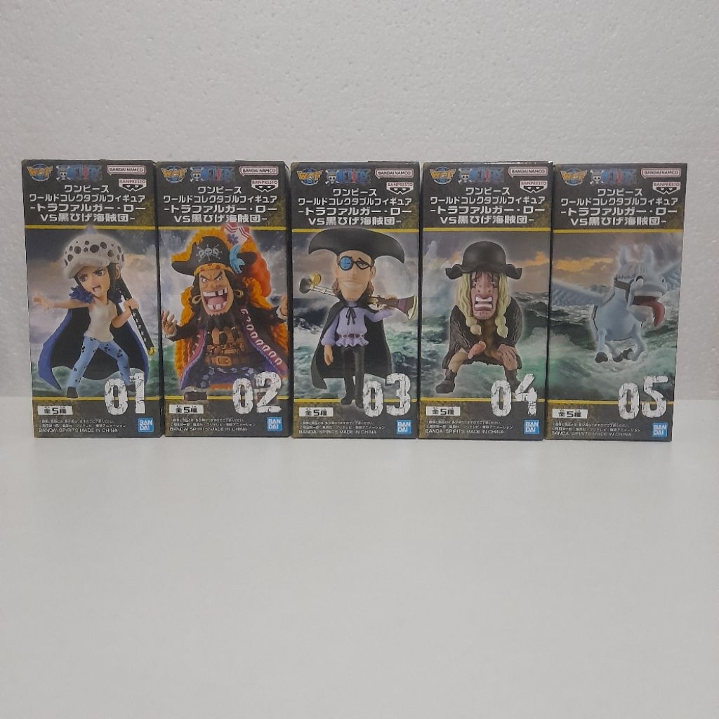 WCF ONE PIECE ORIGINAL WCF LAW VS BLACKBEARD (LAW KUROHIGE VAN AUGUR DOC Q & STRONGER) JAPVER MISB (