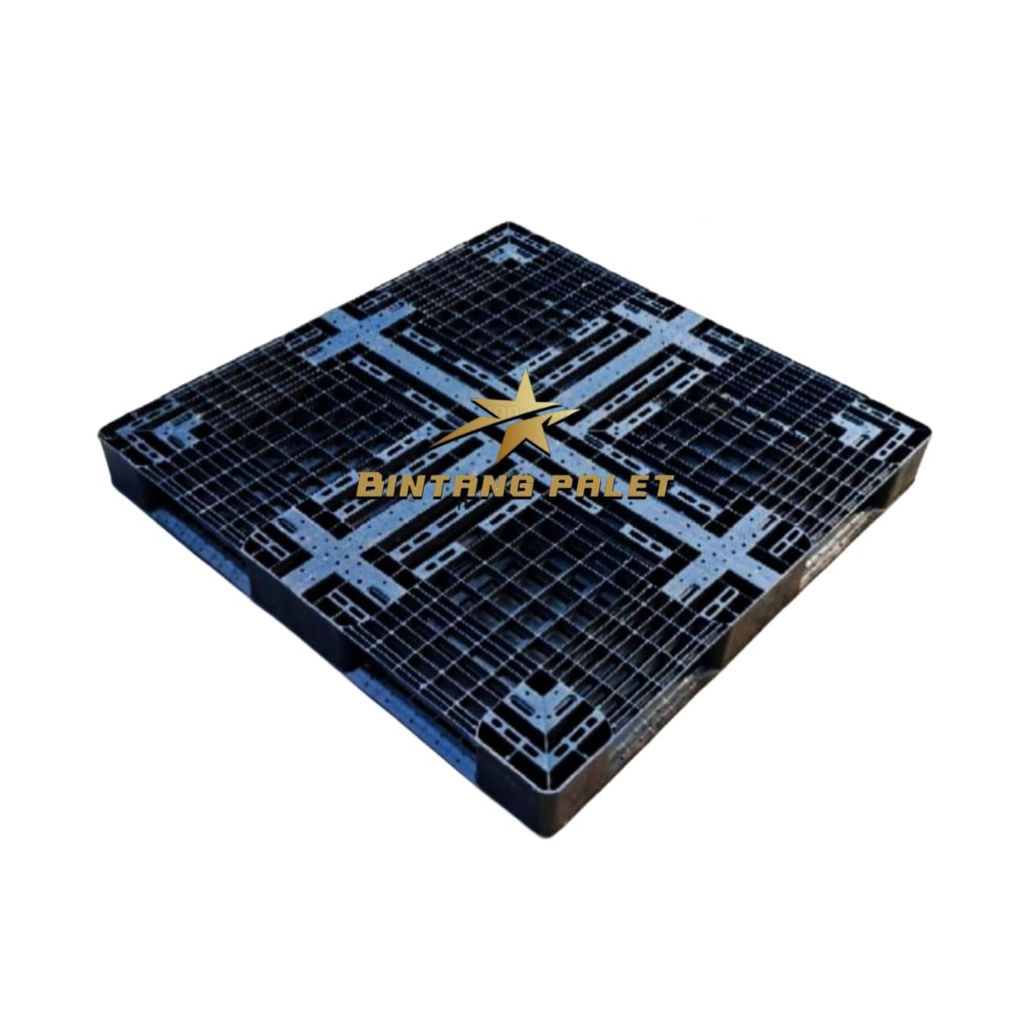 

Palet Plastik Dobel Jaring/Dobel fungsi Ukuran 110x110x12.Cm