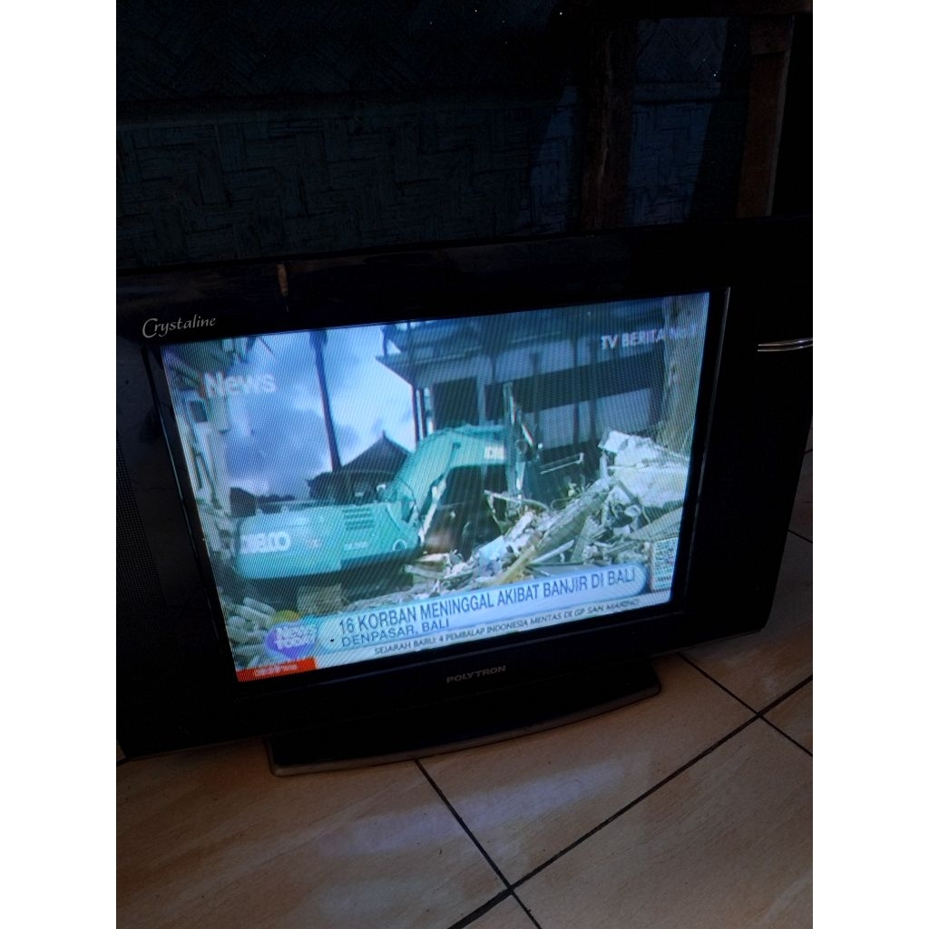 Tv tabung politron slim bekas berkualitas