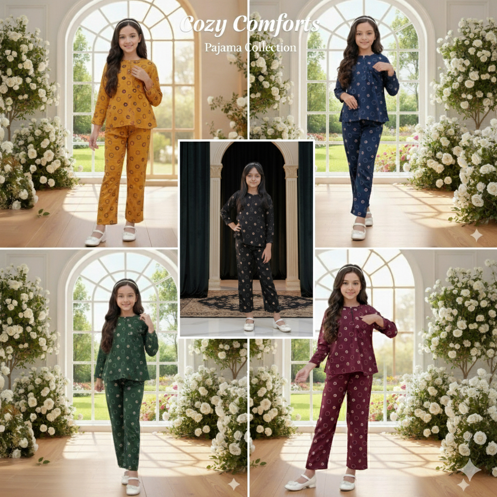 ONE SET RAYON ANAK - SETELAN PANJANG ANAK PEREMPUAN UMUR 4 SAMPAI 9 TAHUN