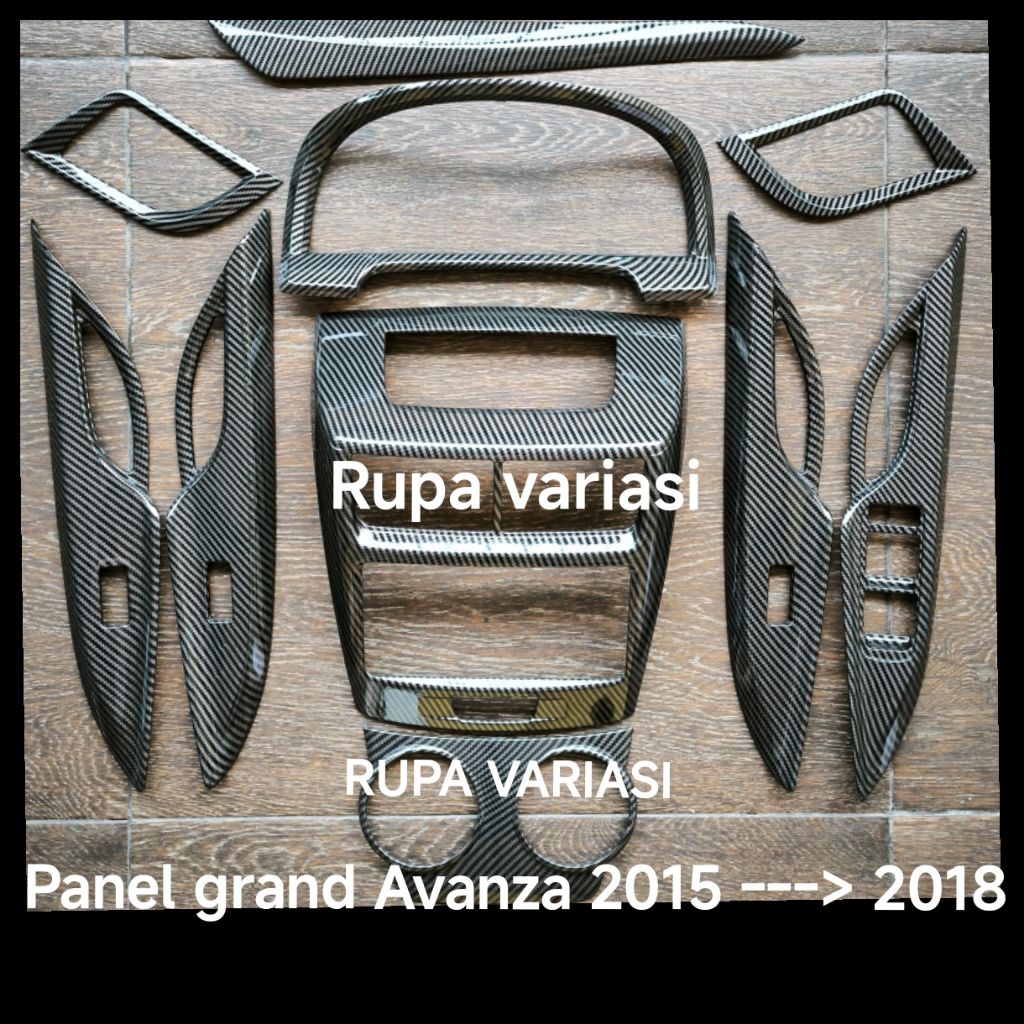 panel interior dashboard mobil Toyota grand Avanza / Veloz / Xenia 2015 2016 2017 2018 model tempel 