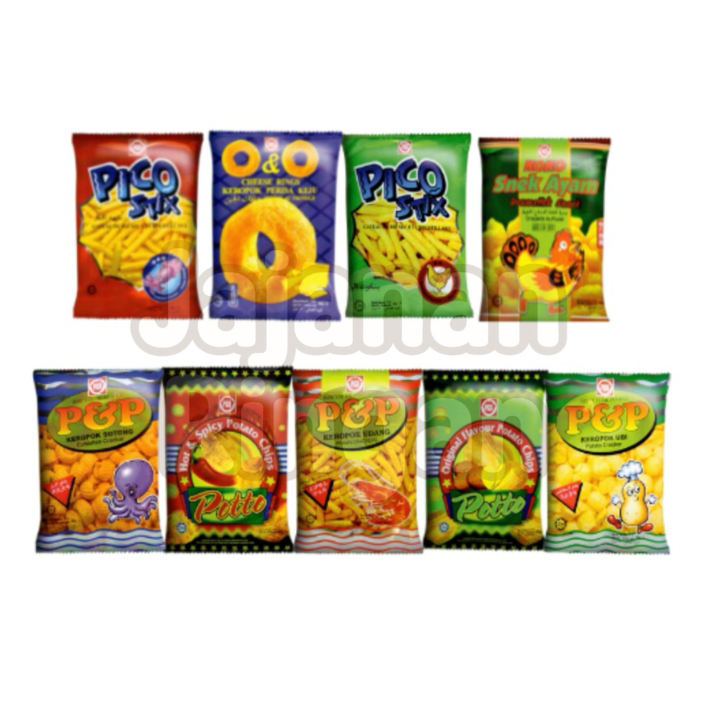 SNACK JADUL / PICO STIX / P&P / POTTO / O&O / KOKO SNACK AYAM