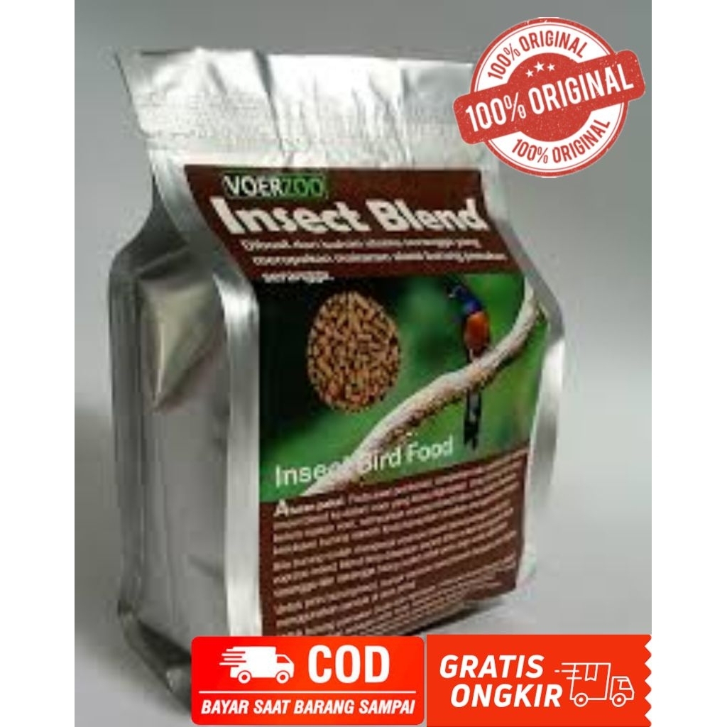 Voerzoo Insect Blend 100 gr Pakan Burung Murai Kacer Cendet Lovebird Kenari Pentet dll.
