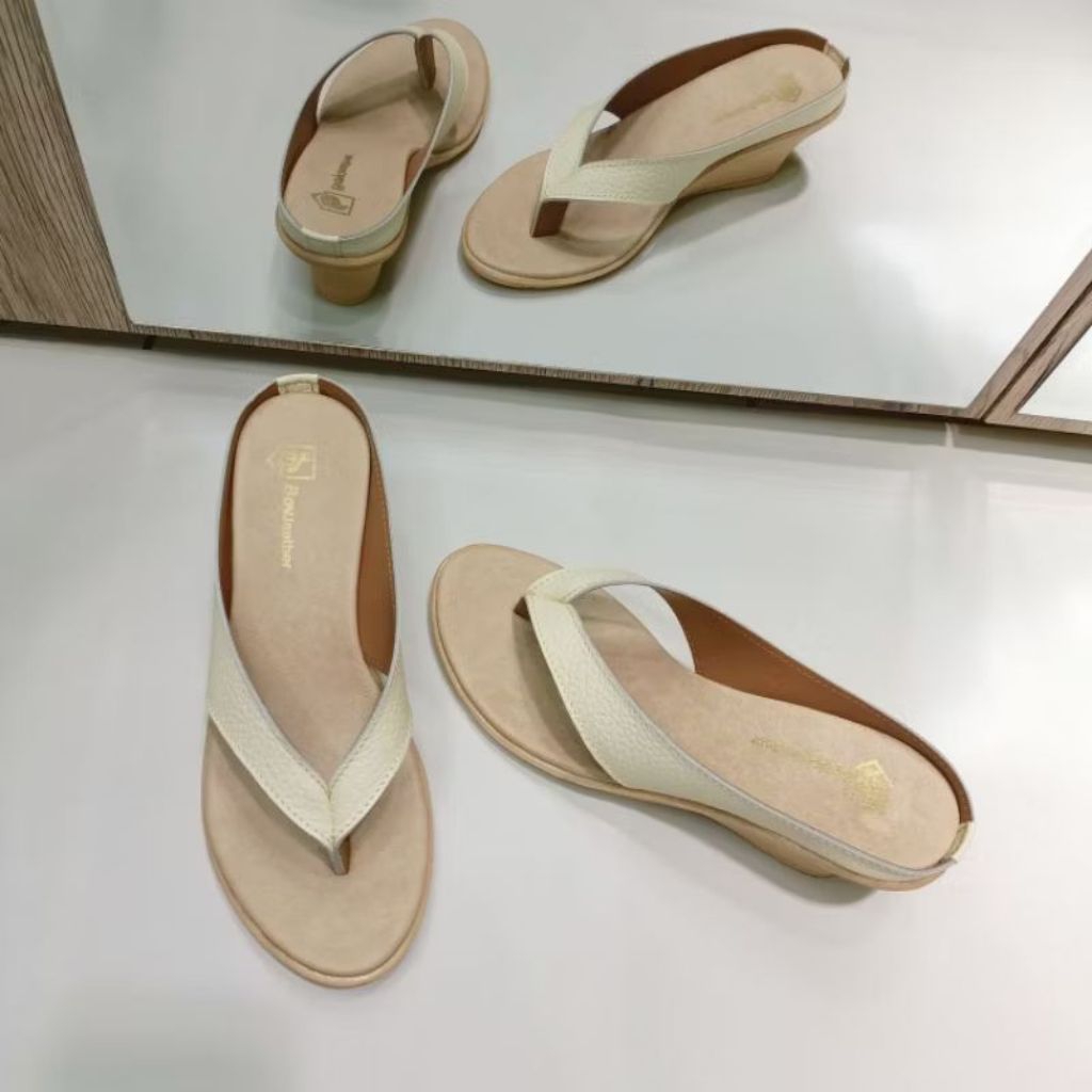 Sandal jepit wanita elegant/Sandal jepit wanita korea/sandal wanita papirut/asli kulit garut
