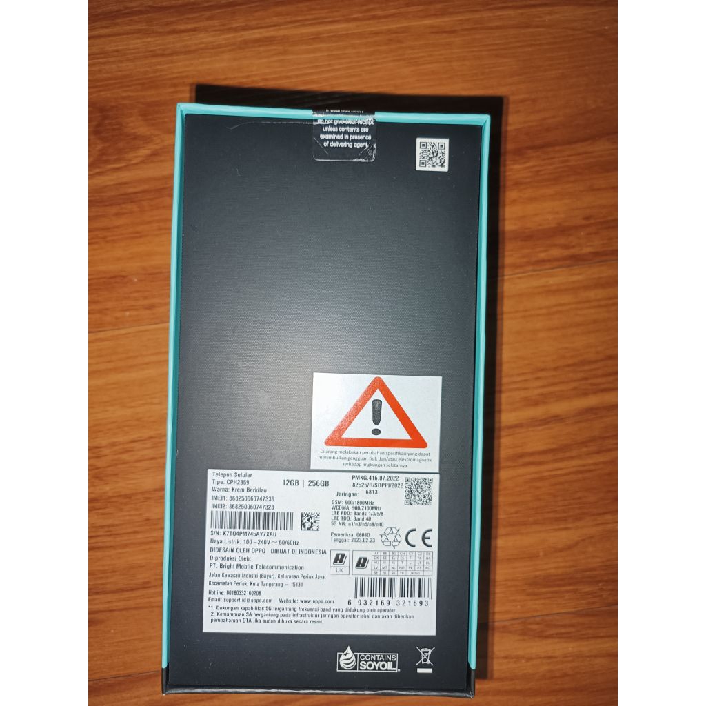 OPPO RENO 8 5G RAM 12/256GB GARANSI RESMI ON