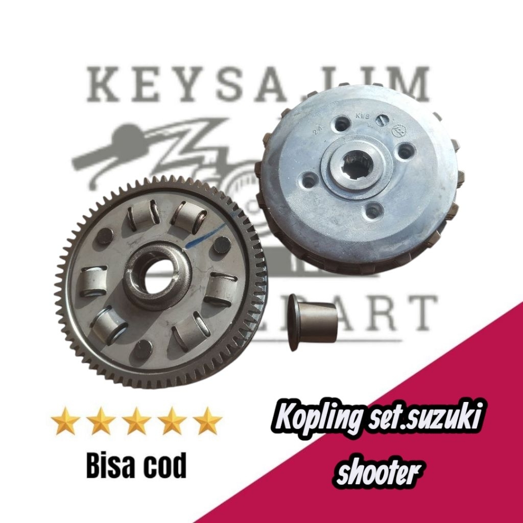 kampas kopling essy , kopling set.suzuki shooter 22J original lost pack