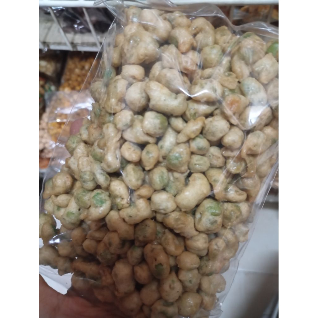 

Kacang Polong Tepung Kacang Polong Hijau Crispy Krispi Goreng Renyah Gurih Super Enak Kiloan Ready Denpasar snack toples