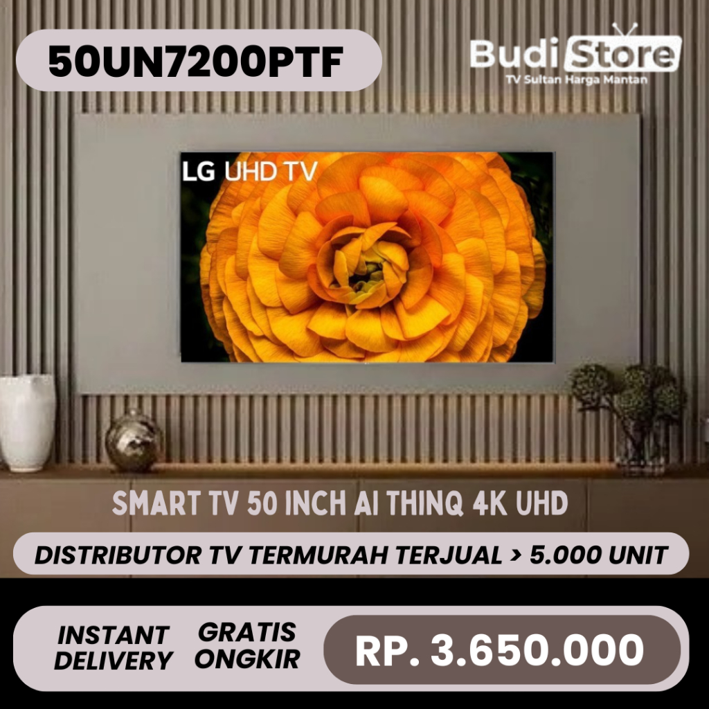 LG TV 50UN7200PTF Smart TV 50 inch AI ThinQ 4K UHD