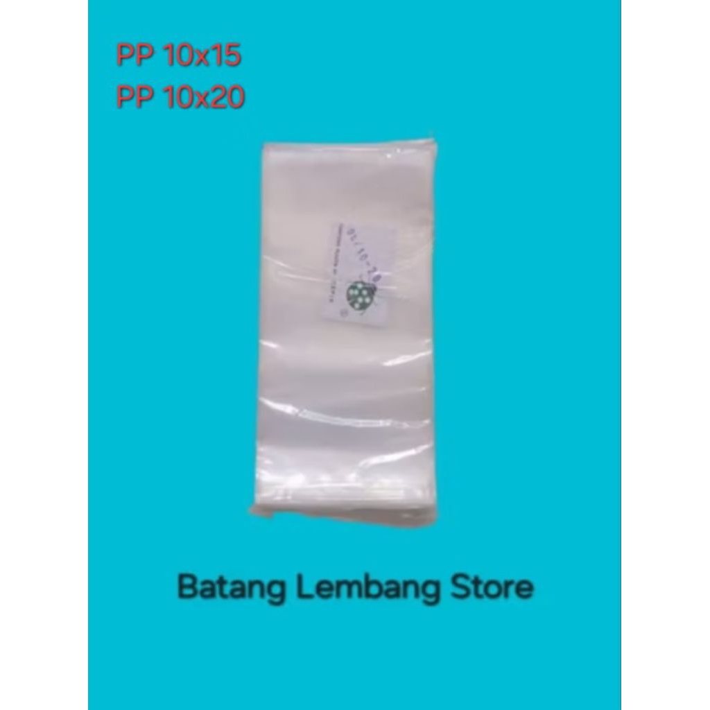 Plastik PP Bening KEPIK Ukuran 10x15 10x20