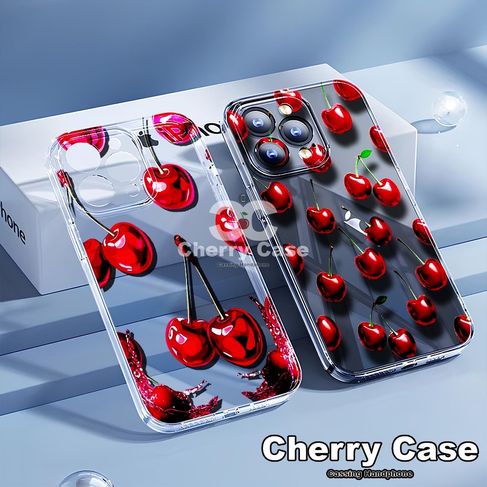 ALL TYPE CASE BENING MOTIF CHERRY UNTUK IPHONE 6 IPHONE 7/8 IPHONE X/XS IPHONE MAX IPHONE 11 IPHONE 