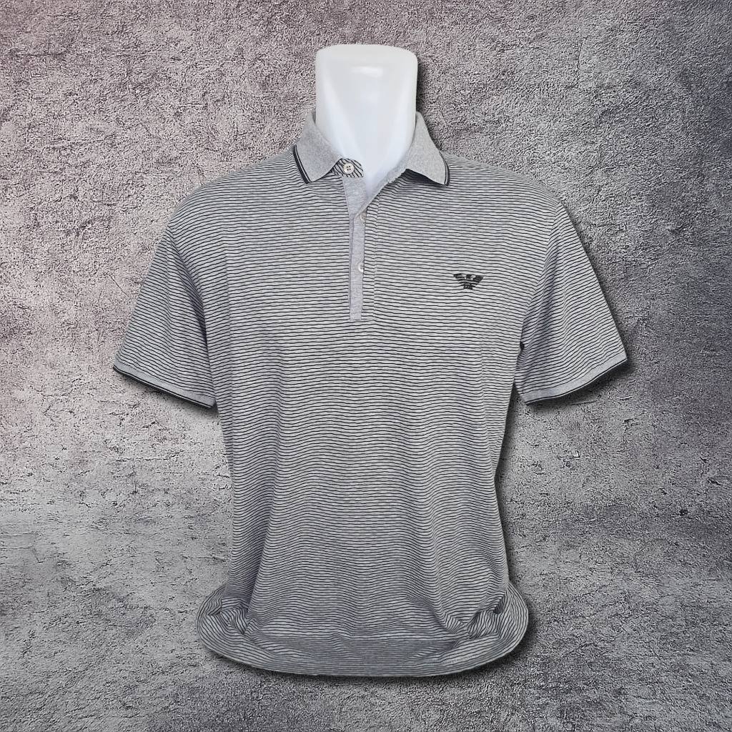 Baju Kaos Polo EMPORIO ARMANI - Size L / Lebar Dada 54 cm - Original - Second