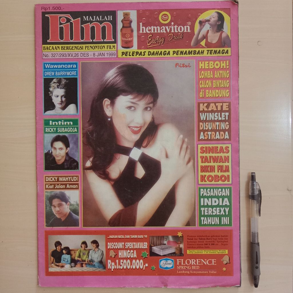 MAJALAH FILM TAHUN 1999 - Majalah Jadul Bekas Murah Original - B1