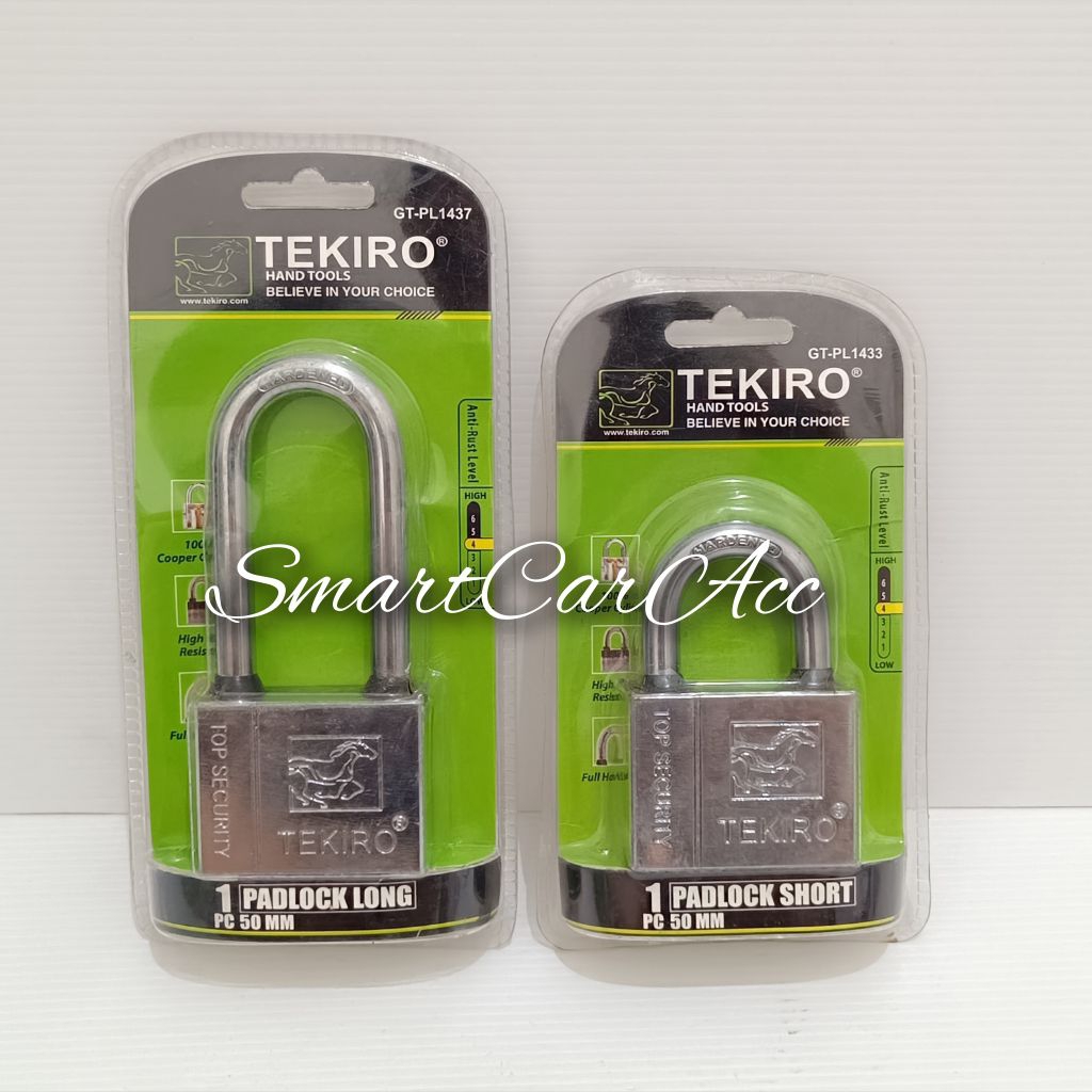 Gembok Baja Tekiro 50MM Anti Karat Anti Maling
