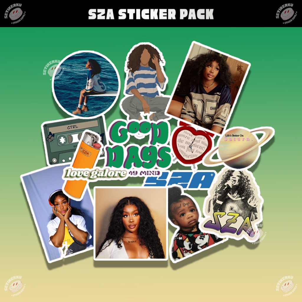 

13pcs SZA Sticker Pack A6 | stiker sza aesthetic