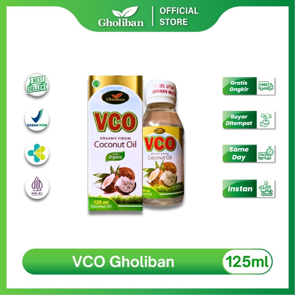 

VCO Gholiban (Virgin Coconut Oil) 125ml Minyak Kelapa Murni