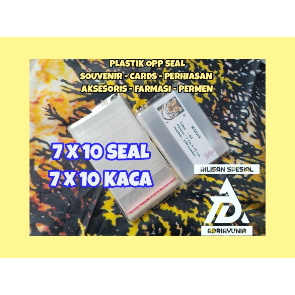 Plastik Opp 7x10 Perhiasan & Souvenir - Plastik Opp 7 x 10 Cookies & Cards - Plastik Opp Kaca & Seal