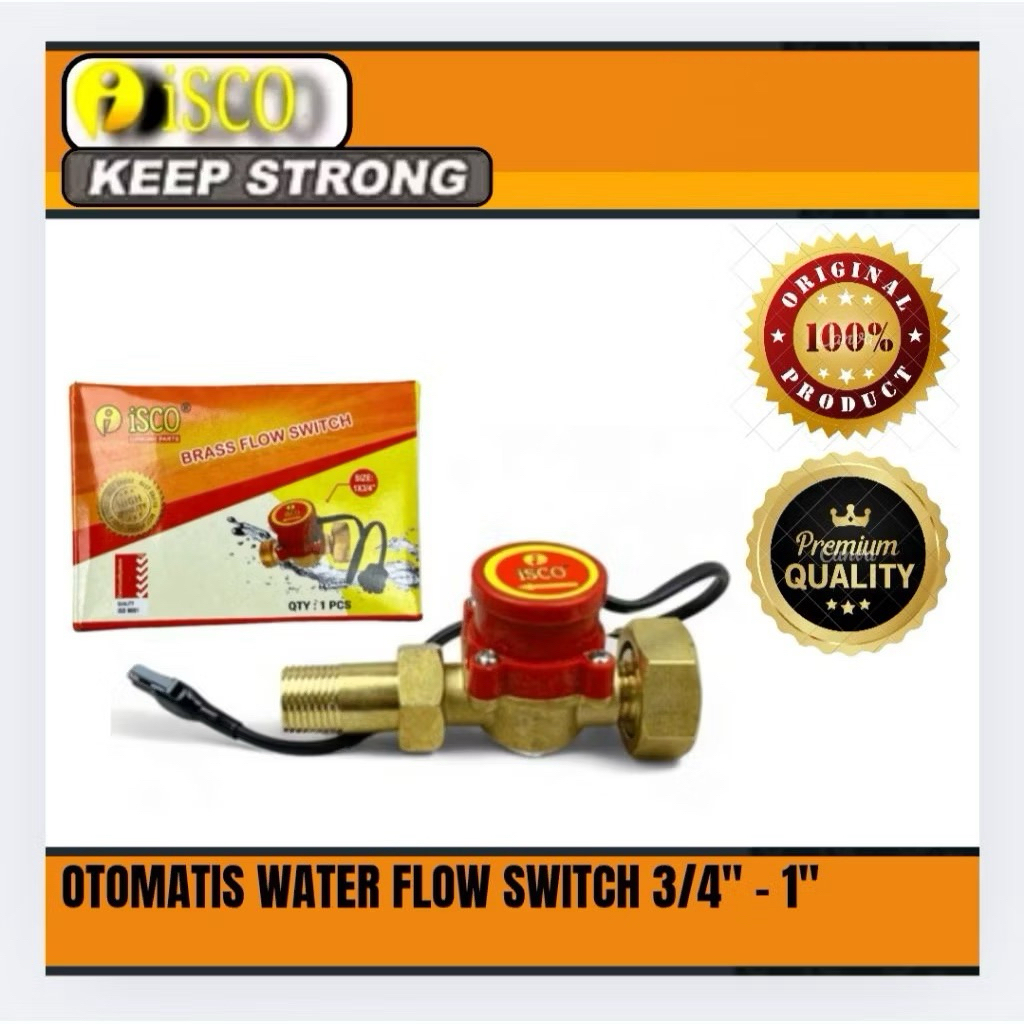 Flow switch ISCO 1" X 3/4" Otomatis pompa booster /pompa pendorong /otomatis pompa dorong