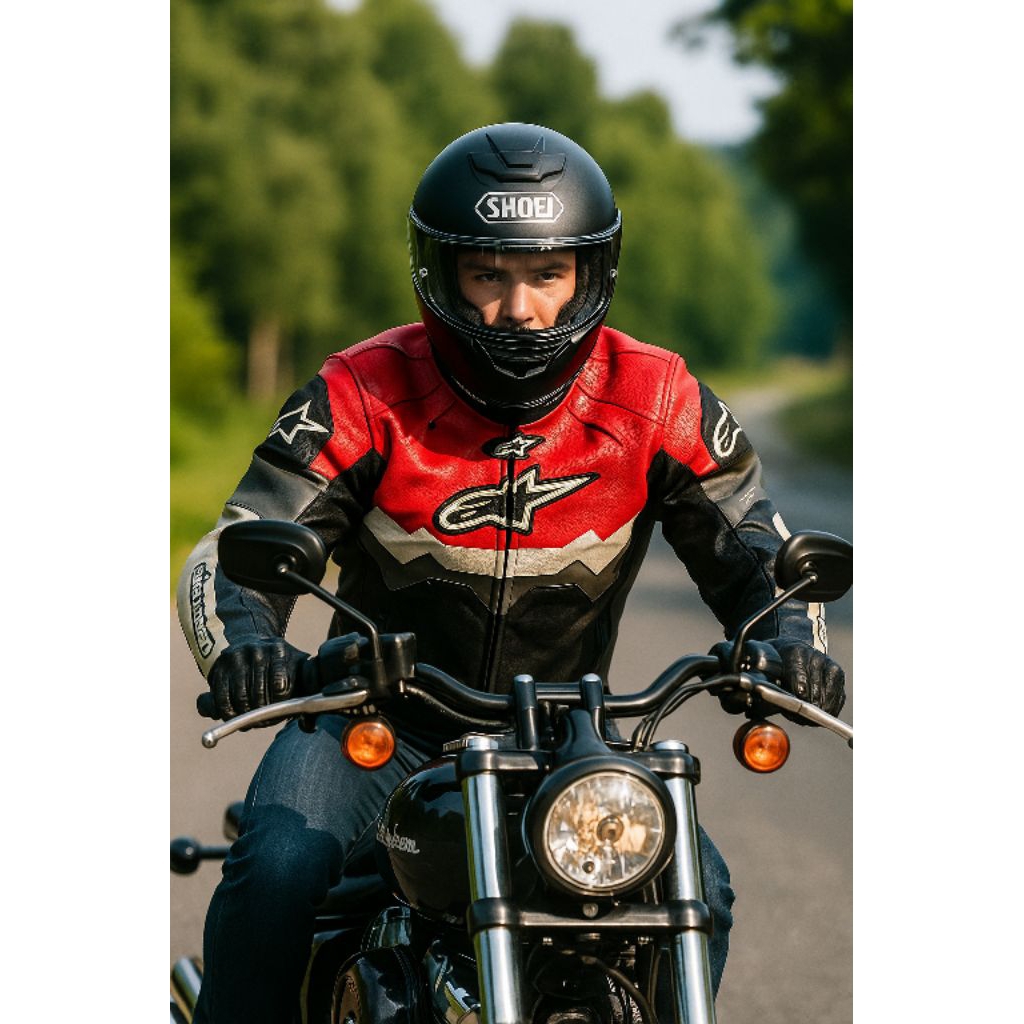 JACKET MOTOR PRIA TOURING HARIAN ALPINESTARS KULIT FULL PROTECTOR 3D