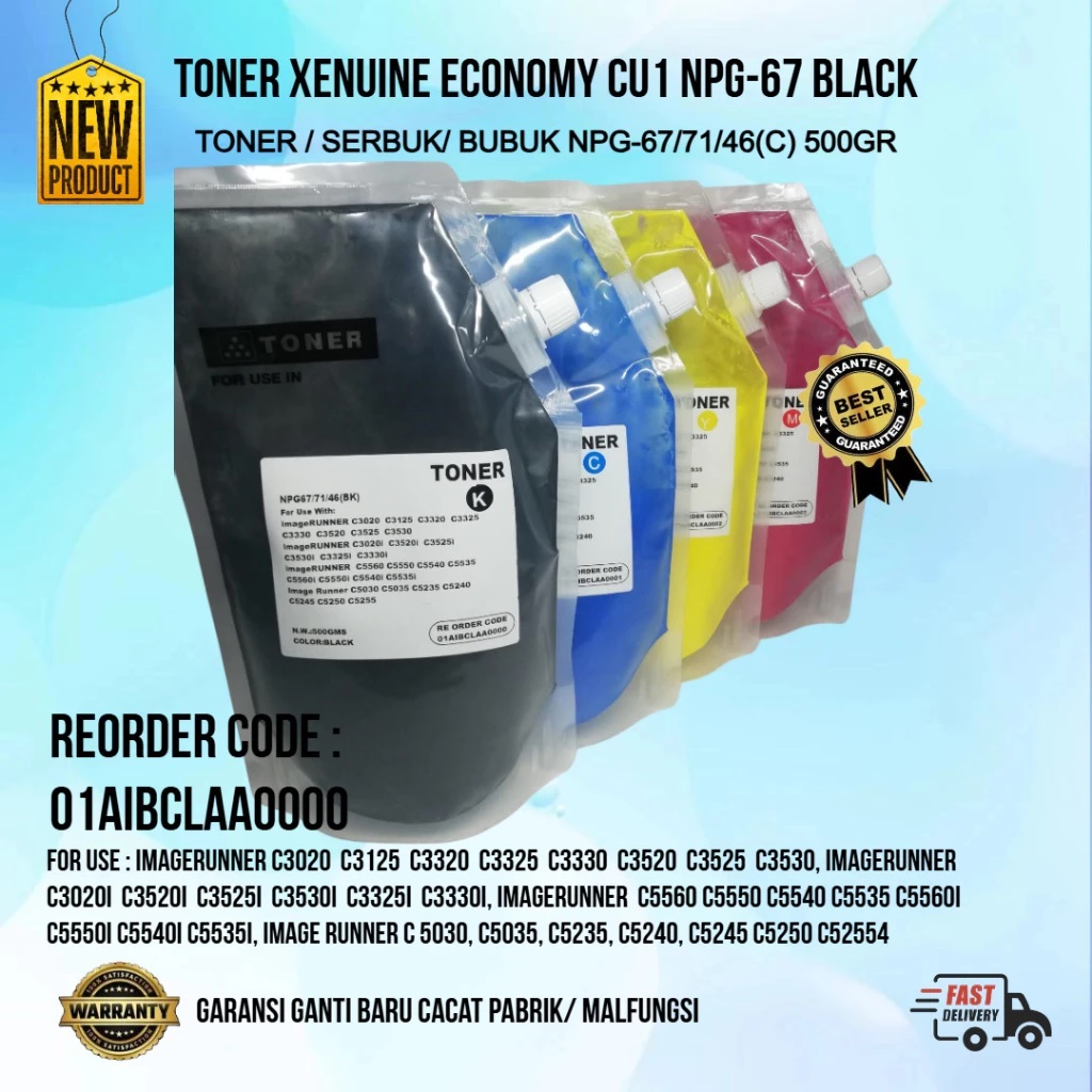 Serbuk Toner IR Advance C5030 C5035 C5045 C5051 C5235 C5240 C5250 C5251 NPG-46 / Bubuk Toner Refiull