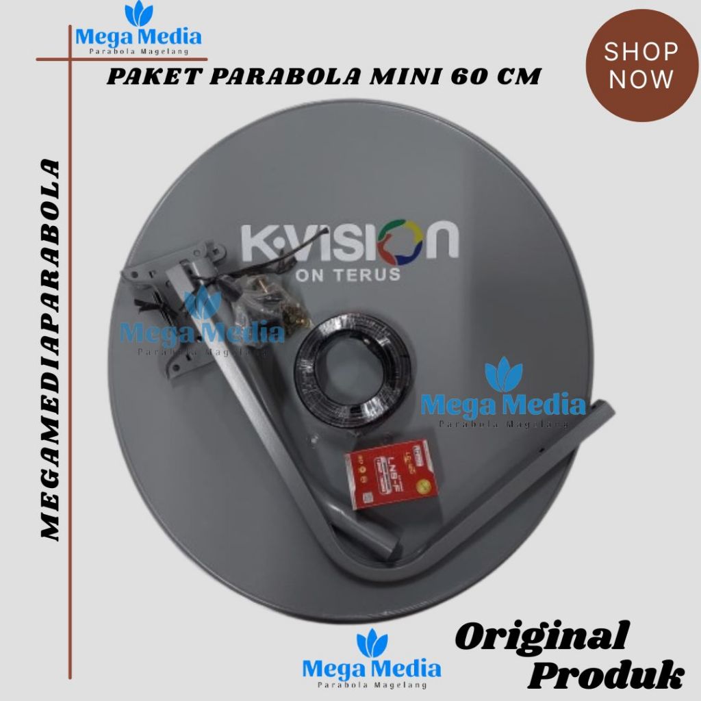Paket Odu Parabola VENUS 60CM Bonus LNB Kabel