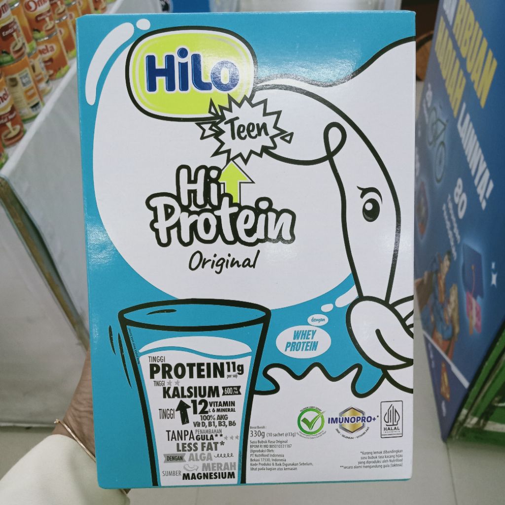 

Hilo Teen Hi Protein Original 330g ( 10 sachet x 33 gr )
