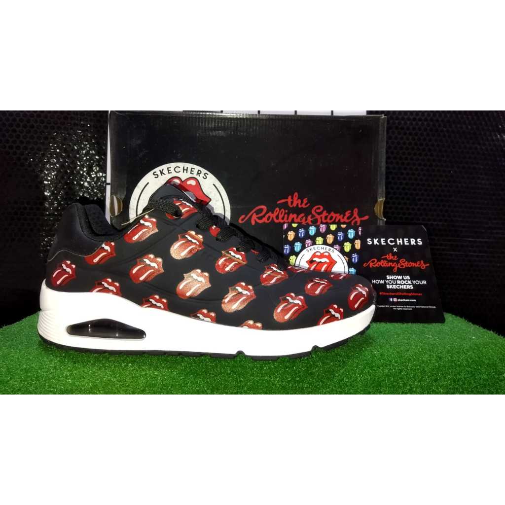 Sepatu Skechers UNO - Original - Rolling Stones Edition Size 45.5